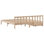 vidaXL Cadre de lit sans matelas 200x200 cm bois massif de pin