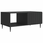 vidaXL Table basse Noir 90 x 50 x 40 cm Bois d'ingénierie