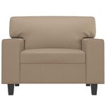 vidaXL Fauteuil Cappuccino 60 cm Similicuir