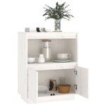 vidaXL Buffet Blanc 60x34x75 cm Bois massif de pin