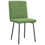 vidaXL Chaises à manger lot de 6 vert clair velours