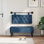 vidaXL Tête de lit suspendue Bleu Tissu