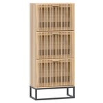 vidaXL Armoire à chaussures 52x25x120 cm bois d'ingénierie
