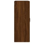 vidaXL Armoires murales 2 Pièces chêne marron bois d'ingénierie
