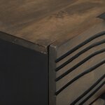 vidaXL Meubles de chevet - 2 pièces  40x33.5x46 cm  en bois massif de mangue