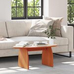 vidaXL Table basse Marron cire 80 x 40 x 35 cm Bois massif en pin