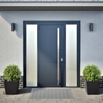 vidaXL Jardinières 2 Pièces noir 40x40x40 cm acier