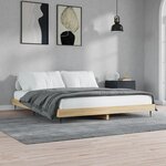 vidaXL Cadre de lit chêne sonoma 180x200 cm bois d'ingénierie
