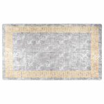 vidaXL Tapis lavable antidérapant 190x300 cm gris