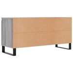 vidaXL Meuble TV sonoma gris 104x35x50 cm bois d'ingénierie
