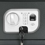 vidaXL Coffre-fort numérique Gris Foncé 20 x 31 x 20 cm Acier