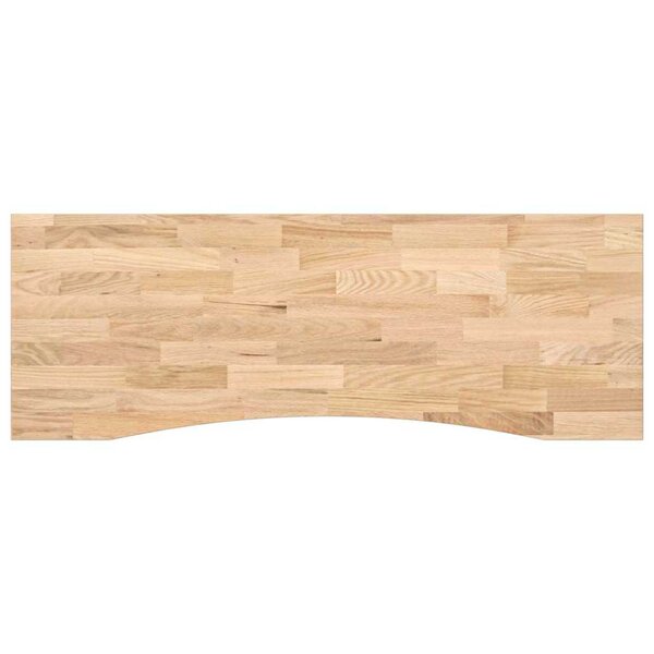 vidaXL Dessus de bureau non traité bois massif de chêne rectangulaire