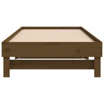 vidaXL Lit coulissant Marron miel 2x(90x200) cm Bois de pin solide