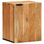 vidaXL Cabinet suspendu de salle de bain Marron Bois d'acacia massif