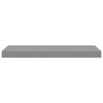 vidaXL Étagères murales flottantes 2 Pièces Gris 60x23 5x3 8 cm MDF