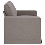 vidaXL Canapé Taupe 162 x 80 x 82 cm tissu