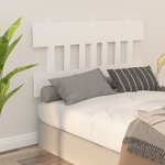 vidaXL Tête de lit Blanc 123 5x3x81 cm Bois massif de pin
