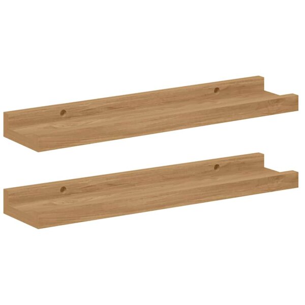 vidaXL Étagère Murale 2 pc Marron 40 x 9 x 3 cm Bois d'ingénierie