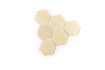 Formes hexagonales en bois 9 cm 6 pièces