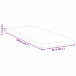 vidaXL Coussins de Matelas Blanc 70 x 200 cm