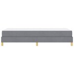 vidaXL Lit à ressorts avec matelas Gris clair 80 x 200 cm tissu