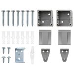 vidaXL Store de Fenêtre avec des rideaux Manuel Argent Aluminium