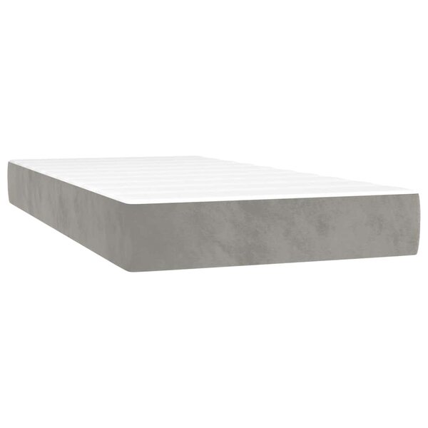 vidaXL Matelas à ressorts ensachés pour enfants fermeté moyenne 80x160 cm velours
