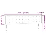vidaXL Tête de lit avec oreilles Cappuccino 163x16x78/88 cm Similicuir