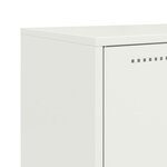 vidaXL Buffet haut blanc 68 5x38 5x107 cm acier