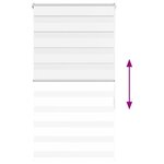 vidaXL Store zèbre blanc 85x150 cm largeur du tissu 80 9 cm polyester