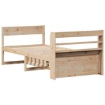 vidaXL Cadre de lit sans matelas 75x190 cm bois de pin massif
