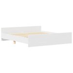 vidaXL Cadre de lit sans matelas blanc 180x200 cm