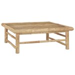 vidaXL Salon de jardin 5 Pièces avec coussins gris foncé bambou