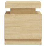vidaXL Table de chevet Chêne sonoma 45x35x52 cm Bois d'ingénierie