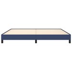 vidaXL Cadre de lit sans matelas bleu 200x200 cm tissu