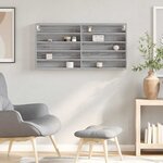 vidaXL Armoire à vitrine sonoma gris 100x8 5x50 cm bois d'ingénierie