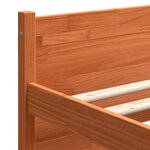 vidaXL Cadre de lit Marron cire 90 x 190 cm Bois massif en pin