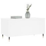 vidaXL Table basse Blanc 90x44 5x45 cm Bois d'ingénierie