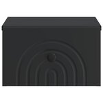 vidaXL Cabinet de chevet mural 2 Pièces Noir 33 x 34 5 x 20 cm