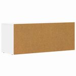vidaXL Meuble TV Blanc 100 x 35 x 40 cm Bois d'ingénierie