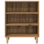 vidaXL Buffet chêne artisanal 57x35x75 cm bois d'ingénierie