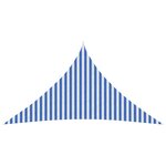 vidaXL Voile d'ombre 4 5 x 4 5 x 4 5 m HDPE Triangulaire Bleu et Blanc