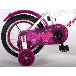 Volare 61209 - Vélo enfant Heart Cruiser 12 pouces blanc violet