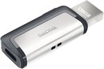 Clé USB Sandisk Ultra Dual Drive USB type C/A 64Go (Gris)