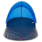 vidaXL Tente de plage bleu azuré escamotable imperméable