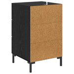 vidaXL Cabinet de chevet Chêne noir 40 x 40 x 66 cm Bois d'ingénierie