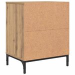 vidaXL Table de chevet avec tiroir chêne artisanal 49 x 36 x 61 cm