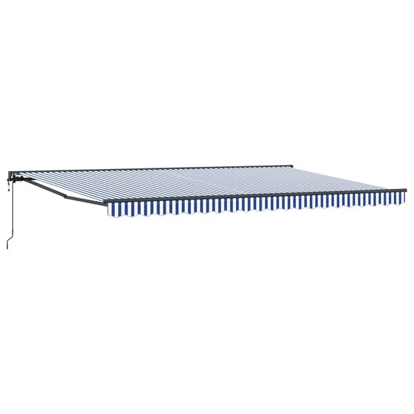 vidaXL Cadre d'auvent Bleu et Blanc 500 × 300 cm