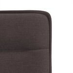vidaXL Chaises à manger lot de 2 marron foncé tissu