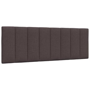 vidaXL Coussin de tête de lit marron foncé 140 cm tissu